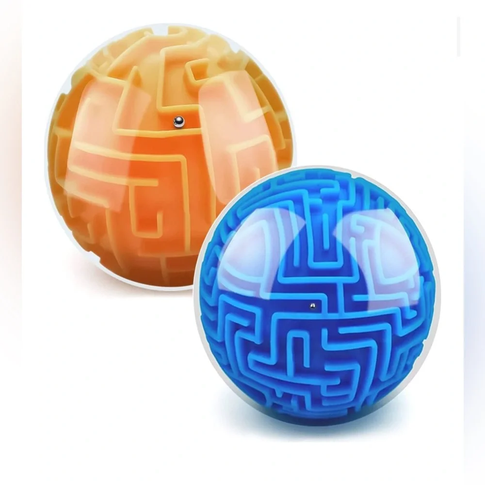 3D Maze Puzzle Balls Set of Two
